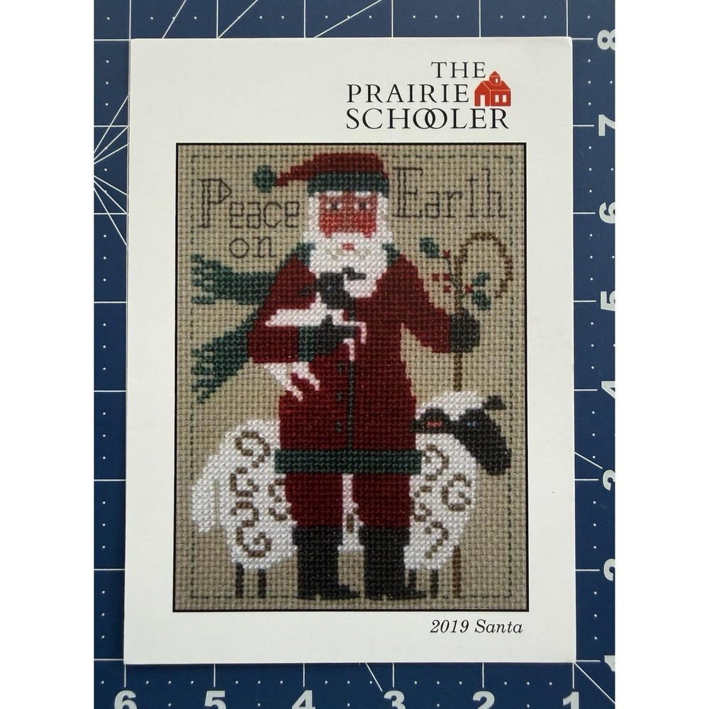 The Prairie Schooler Counted Cross Stitch Pattern ~ PEACE ON EARTH 2019 Santa
